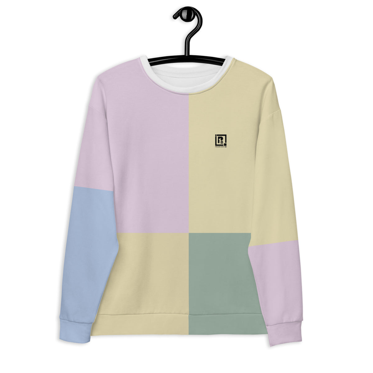 Women's Pastel Color Block Sweatshirt