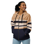 Women’s Striped Zip-Up Hoodie