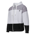 Women’s Monochrome Colorblock Zip-Up Hoodie