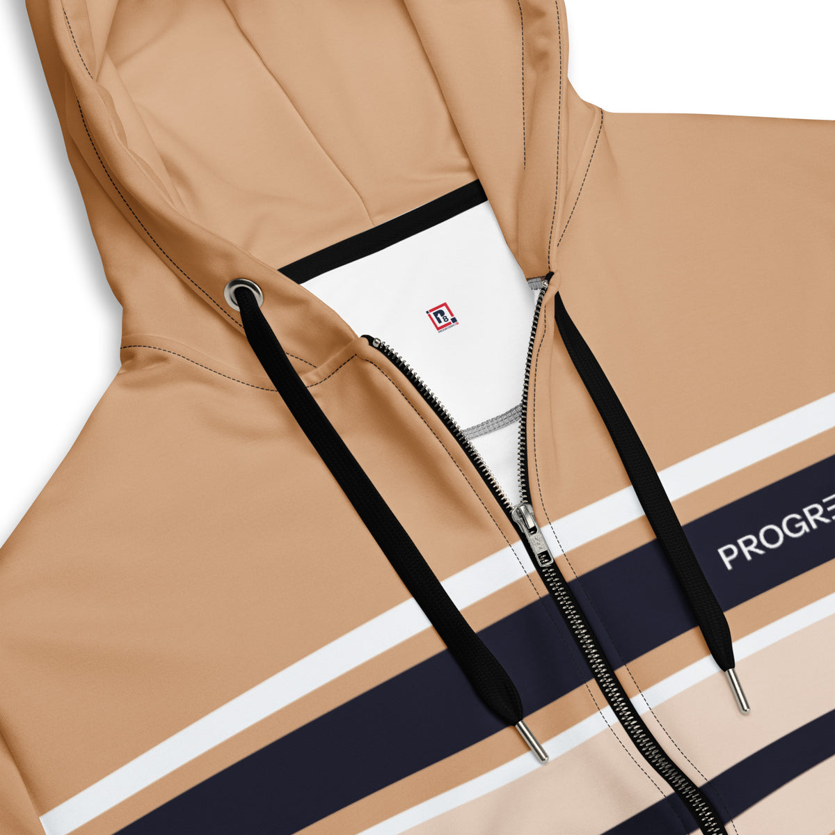 Women’s Striped Zip-Up Hoodie