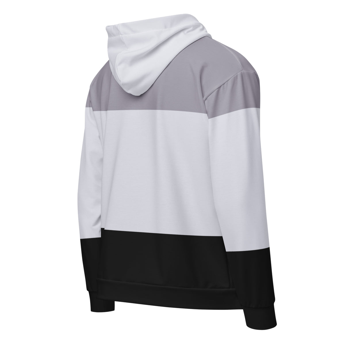 Women’s Monochrome Colorblock Zip-Up Hoodie