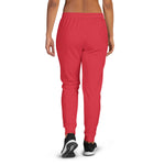 Women's Red Triple-Stripe Joggers
