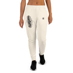 Women’s White Motivational Joggers