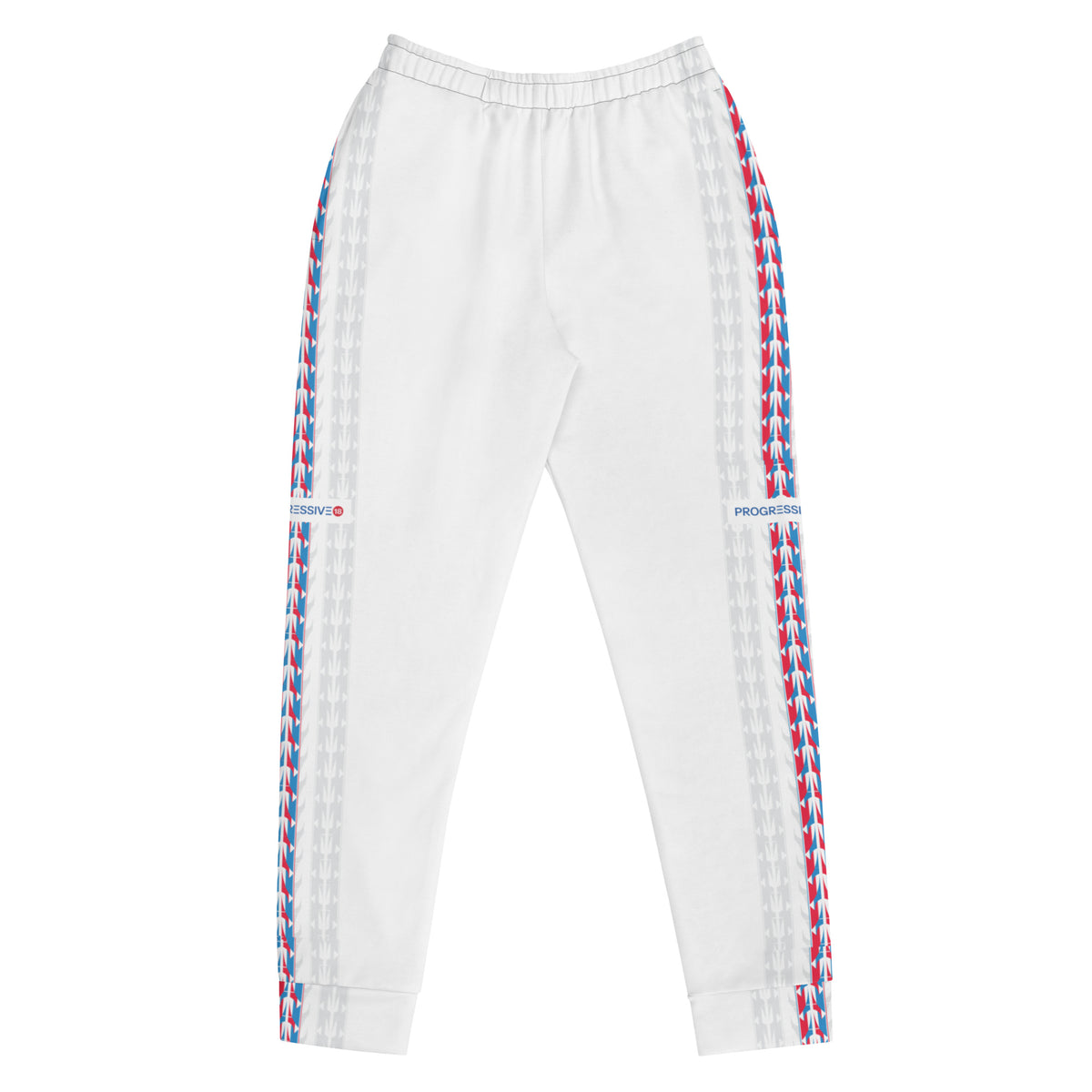 Women’s White Joggers with Side Detail