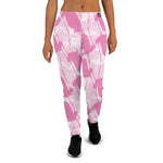 Women’s Pink Splash Print Joggers