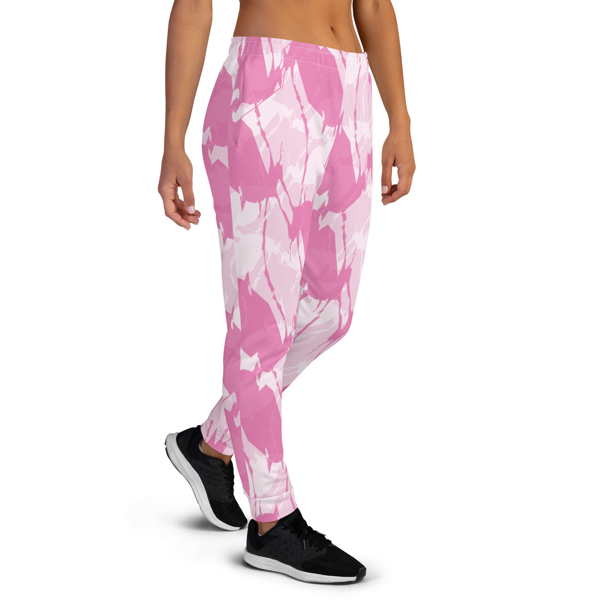 Women’s Pink Splash Print Joggers