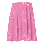 Women's Pink Floral Print Skirt