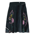 Women's Black Floral Basket Skirt
