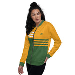 Women's "Witchy Mama" Mustard Bomber Jacket