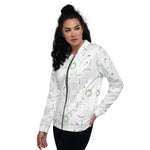Women's Abstract Pattern Bomber Jacket