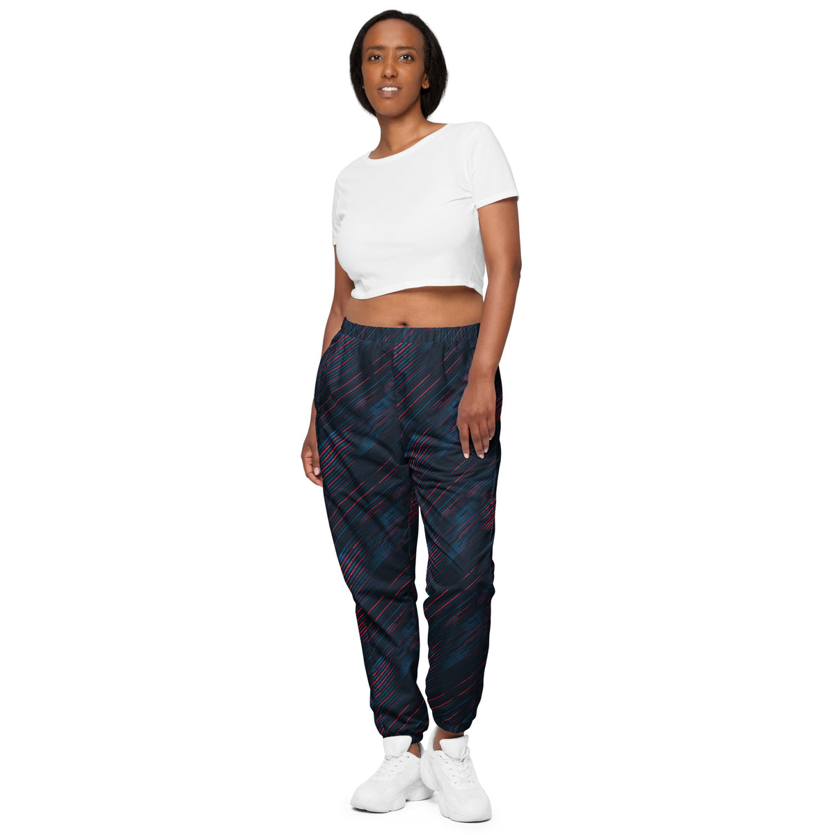 Women’s Printed Black Joggers