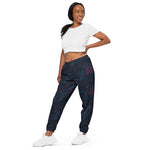 Women’s Printed Black Joggers