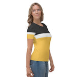 Women’s Color Block T-Shirt – Trendy, Comfortable & Stylish