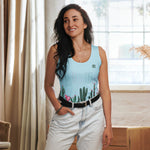 Women's "Aloha Cactus" Graphic Tank Top – Tropical, Fun & Comfortable