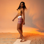 Women's High-Waisted Plaid Shorts