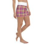 Women's High-Waisted Plaid Shorts