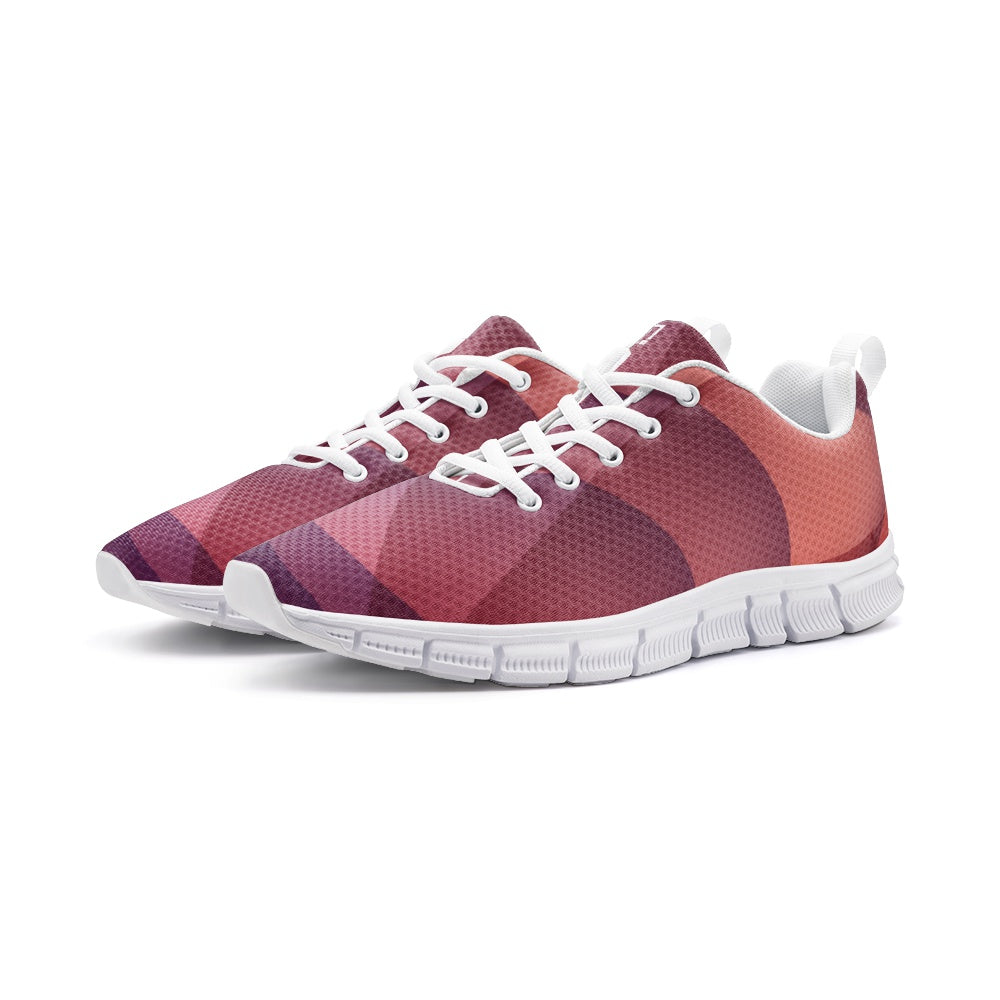 Men's Gradient Pink and Purple Running Shoes