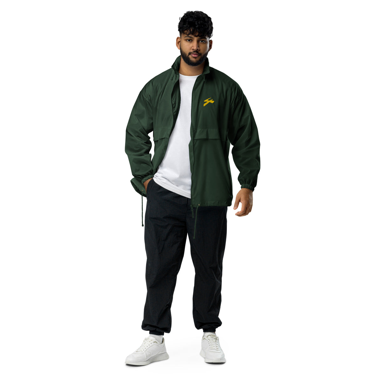 Men’s Dark Green Windbreaker Jacket