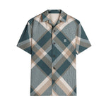 Men's Green Plaid Short Sleeve Shirt