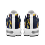 Men’s Navy & Gold Abstract Pattern Athletic Sneakers