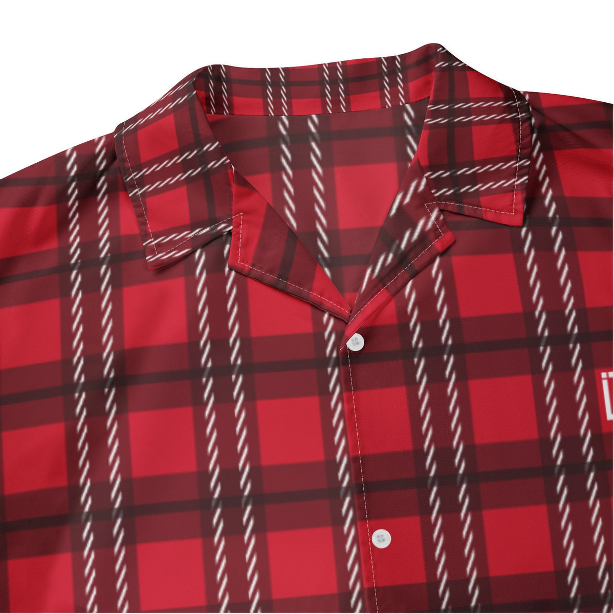 Men’s Red & Black Checkered Short Sleeve Shirt