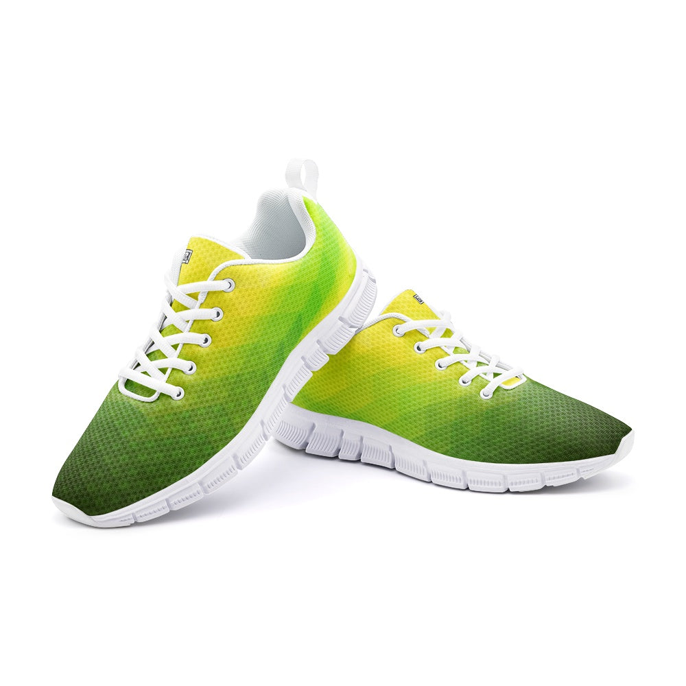 Men’s Gradient Green-Yellow Athletic Sneakers