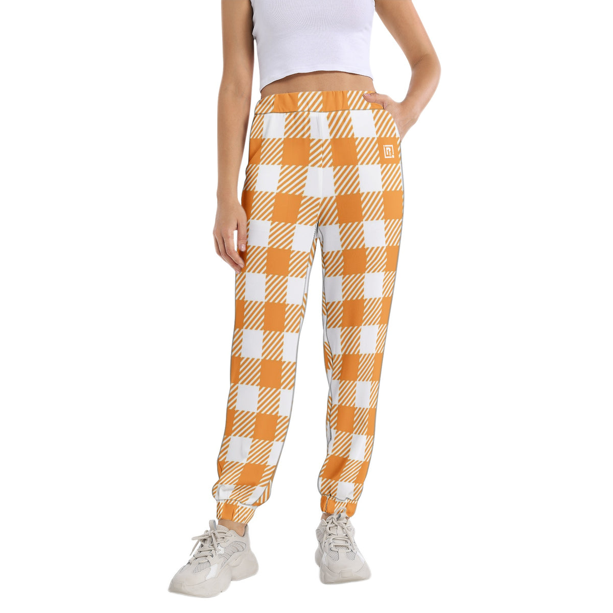 Women's Checkered Jogger Sweatpants