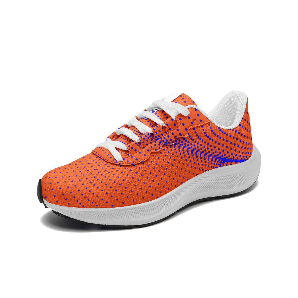 Men’s Orange Dotted Pattern Running Sneakers