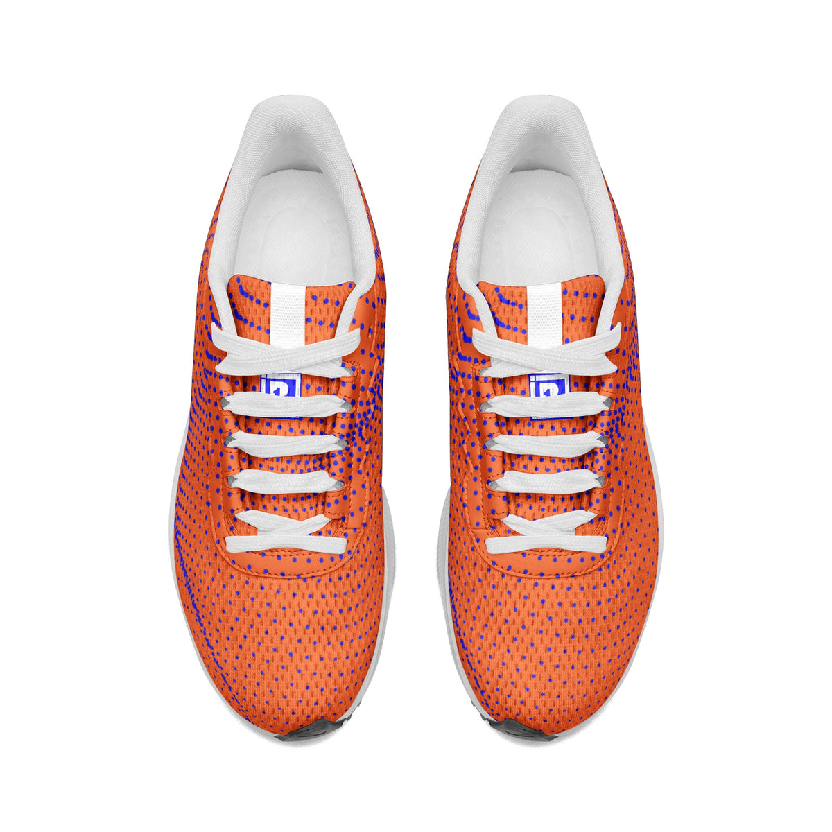 Men’s Orange Dotted Pattern Running Sneakers