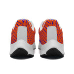 Men’s Orange Dotted Pattern Running Sneakers