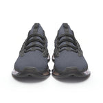 Futuristic High-Performance Sneakers – Gray & White with Transparent Sole