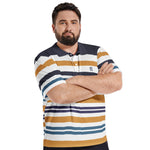 Men’s Multi-Striped Polo T-Shirt