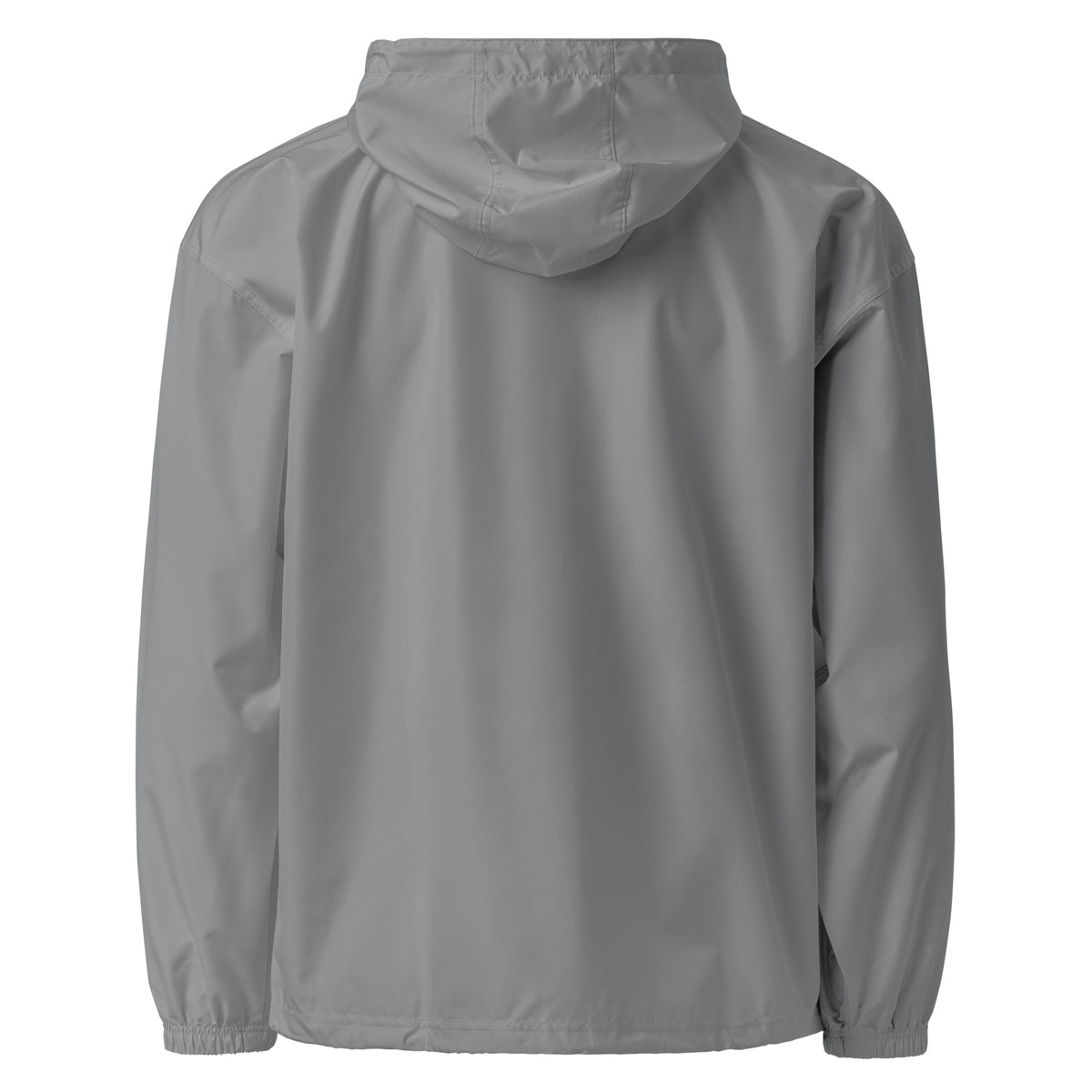 Men’s Light Gray Hooded Windbreaker