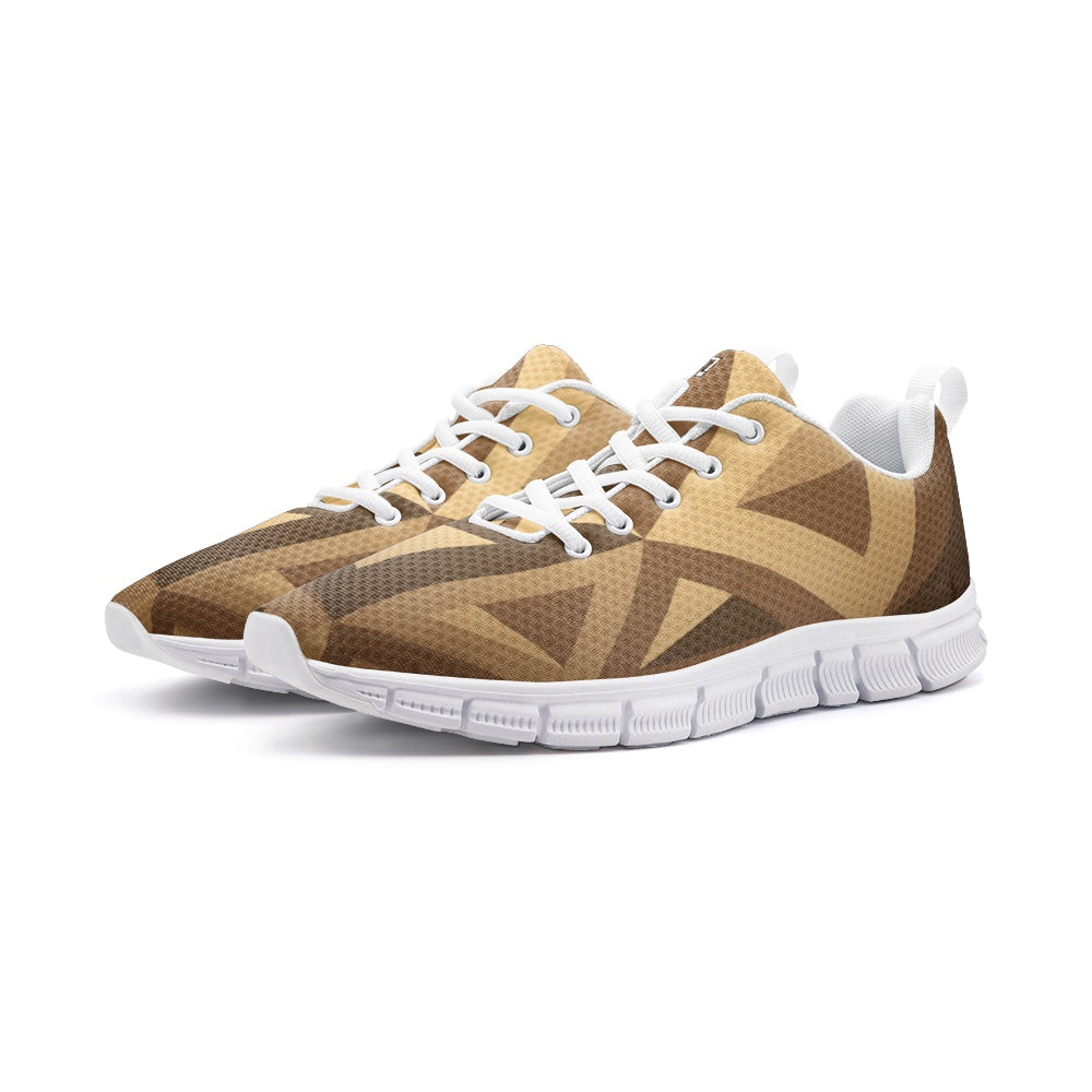 Men’s Geometric Pattern Athletic Sneakers