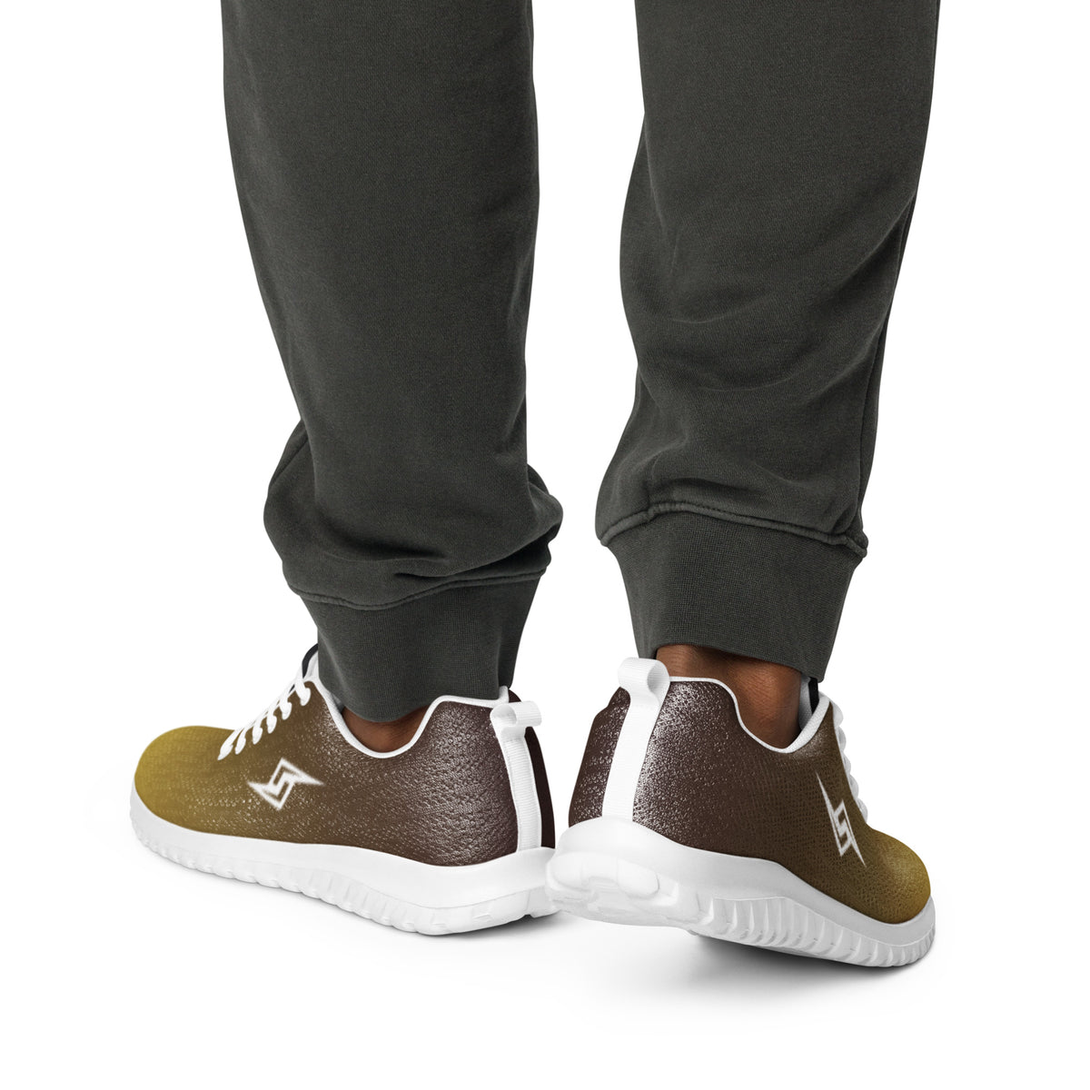 Men’s Gold-Brown Gradient Sneakers