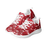 Men’s Red Abstract Running Sneakers
