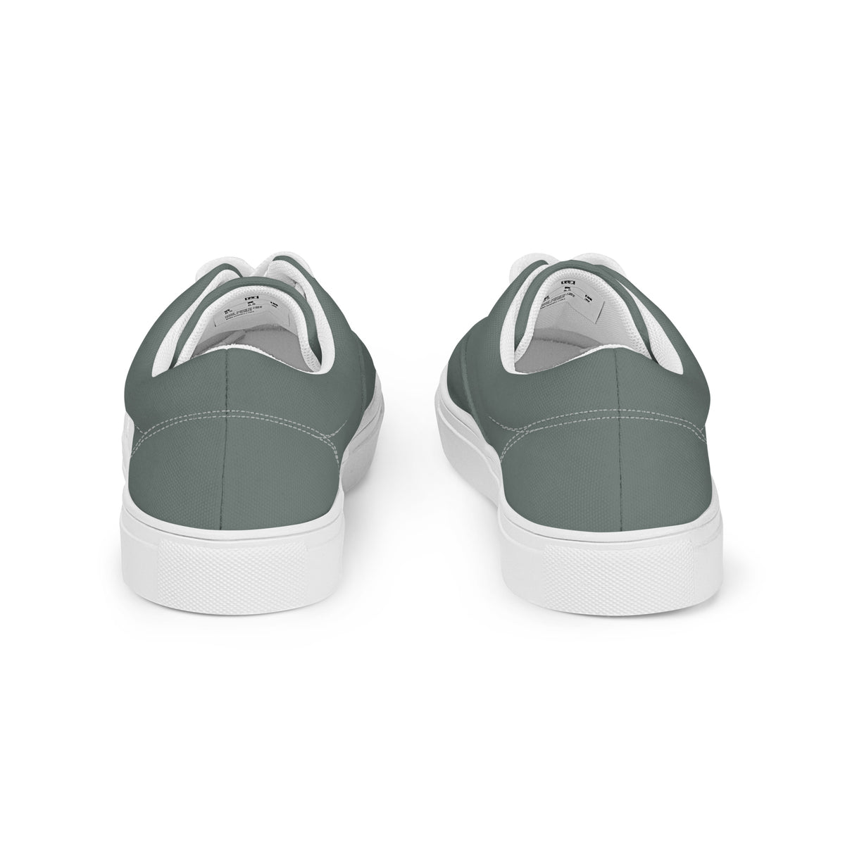 Men's Olive Green Lace-Up Canvas Shoes