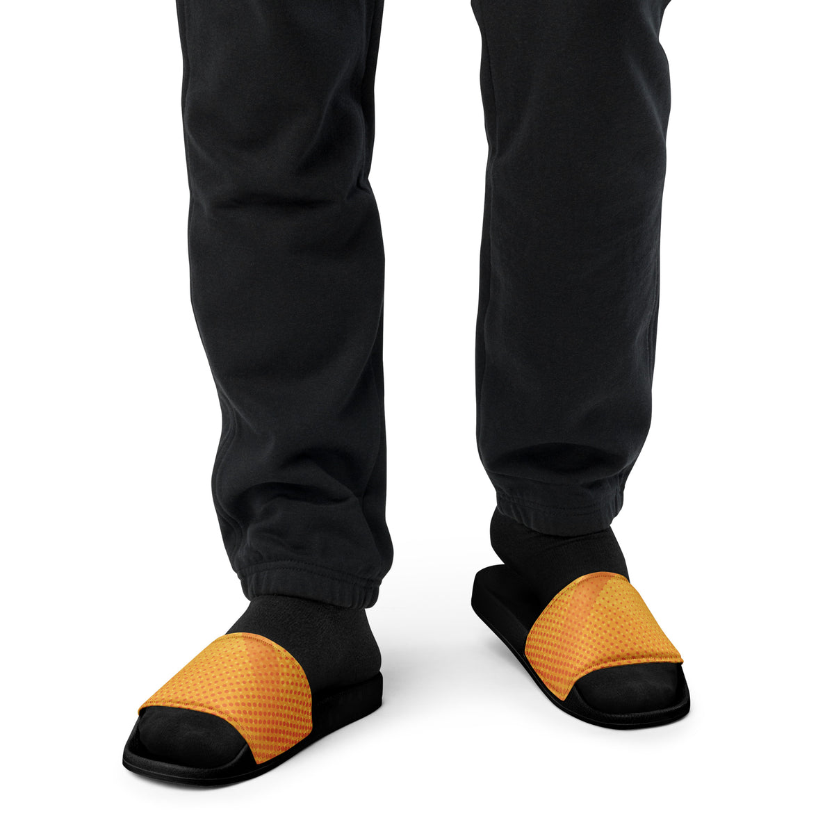 Men's Yellow Gradient Slide Sandals