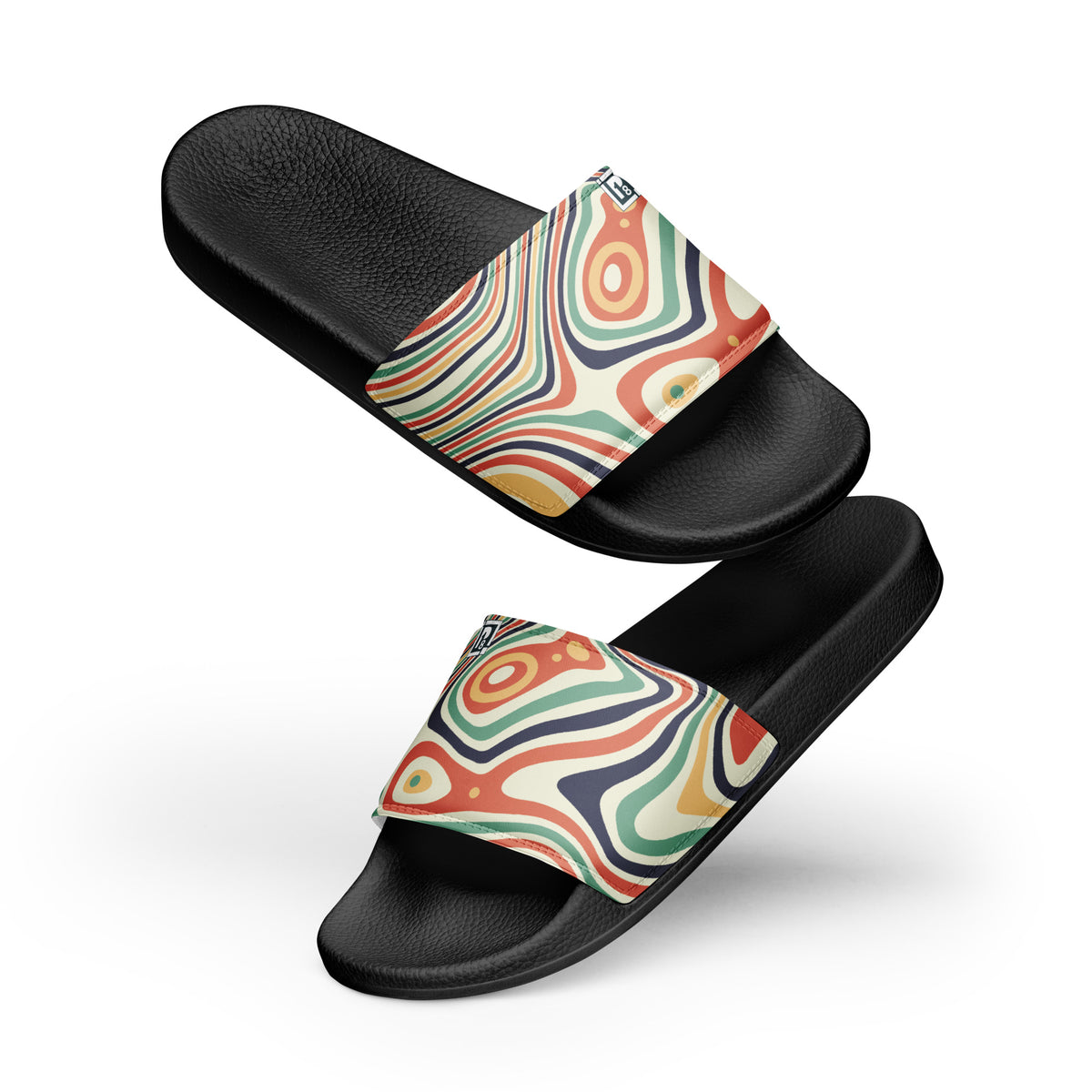 Women's Psychedelic Print Slide Sandals