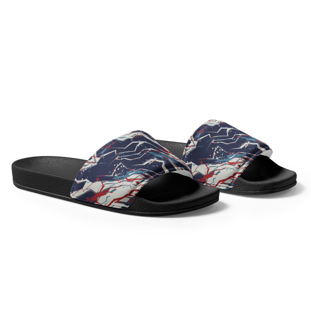 Men’s Abstract Print Slides