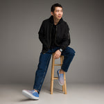 Men's Blue Gradient Slip-On Shoes