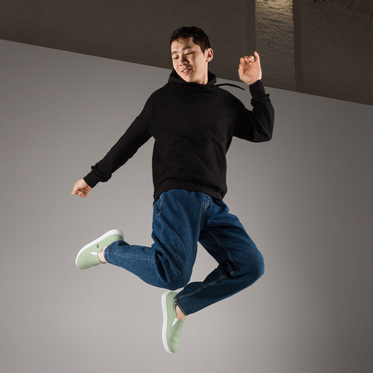 Men's Sage Green Slip-On Shoes