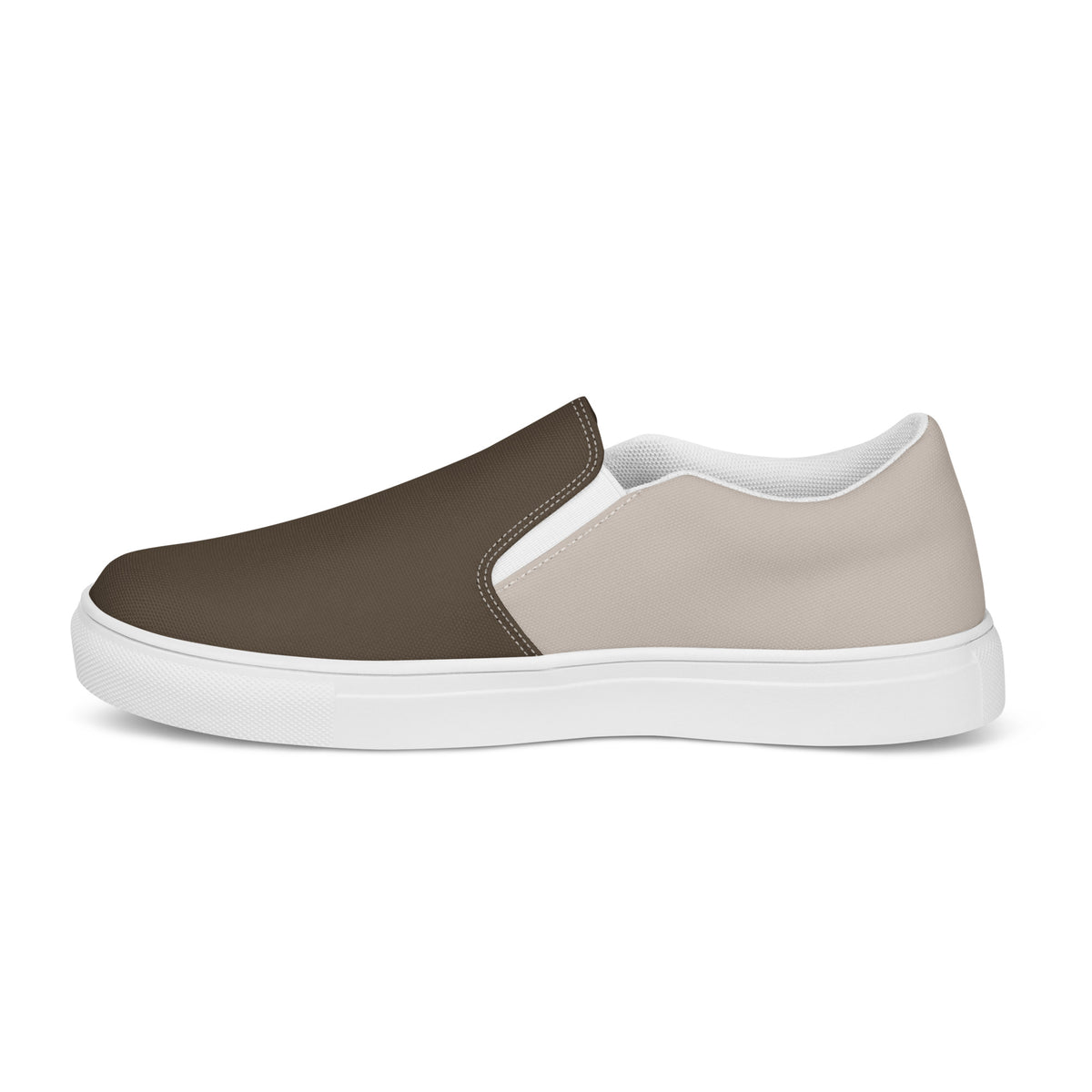 Men's Brown & Beige Slip-On Shoes