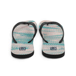 Women's Aqua Pastel Texture Flip Flops
