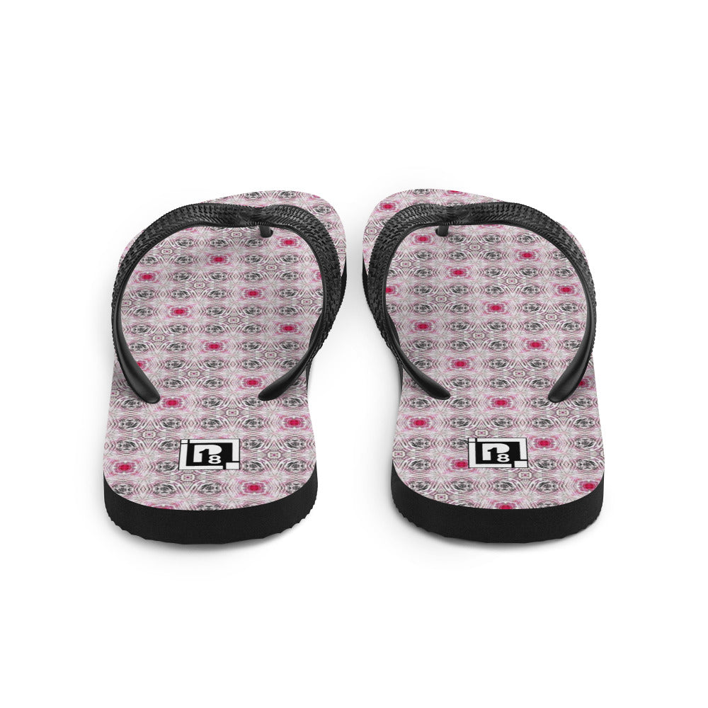 Women's Abstract Mosaic Flip Flops