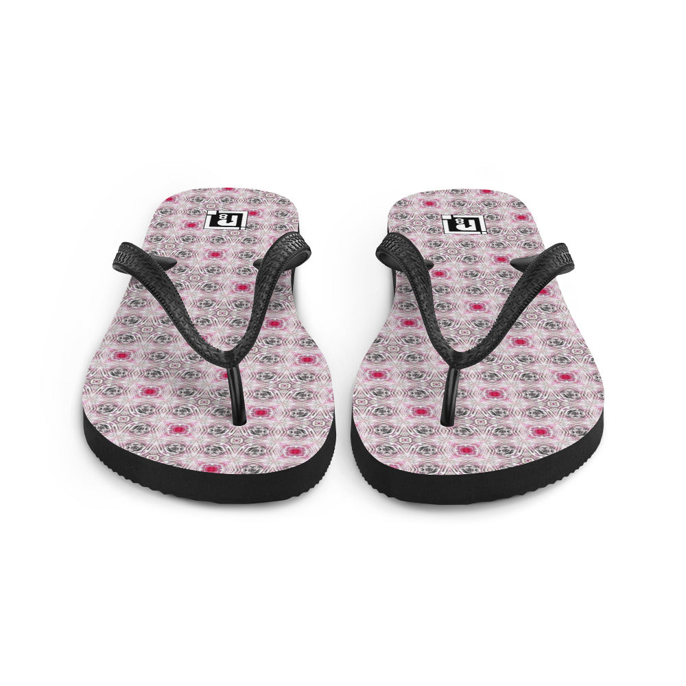 Women's Abstract Mosaic Flip Flops