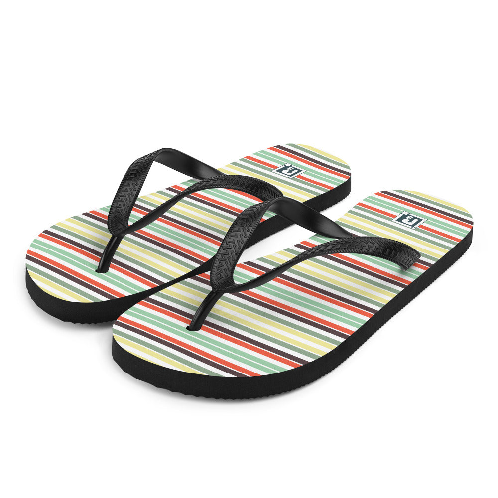 Men’s Striped Flip-Flops