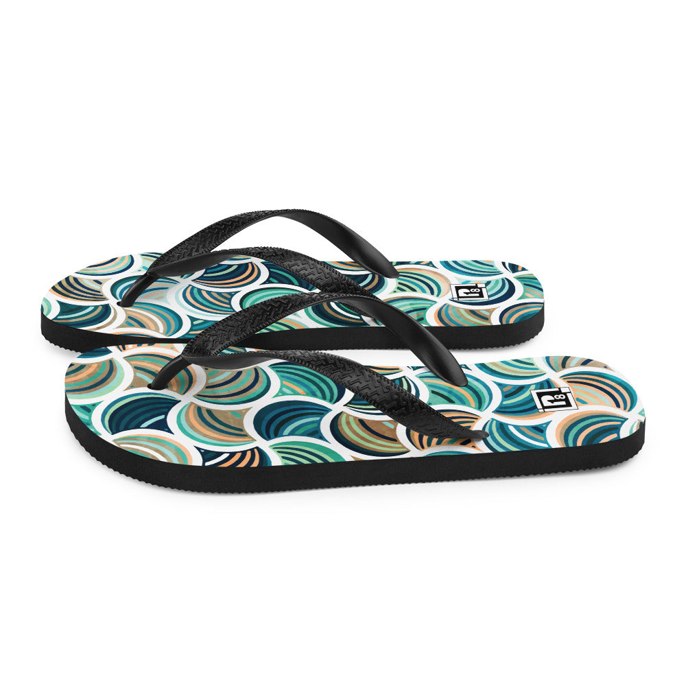Men’s Artistic Print Flip-Flops