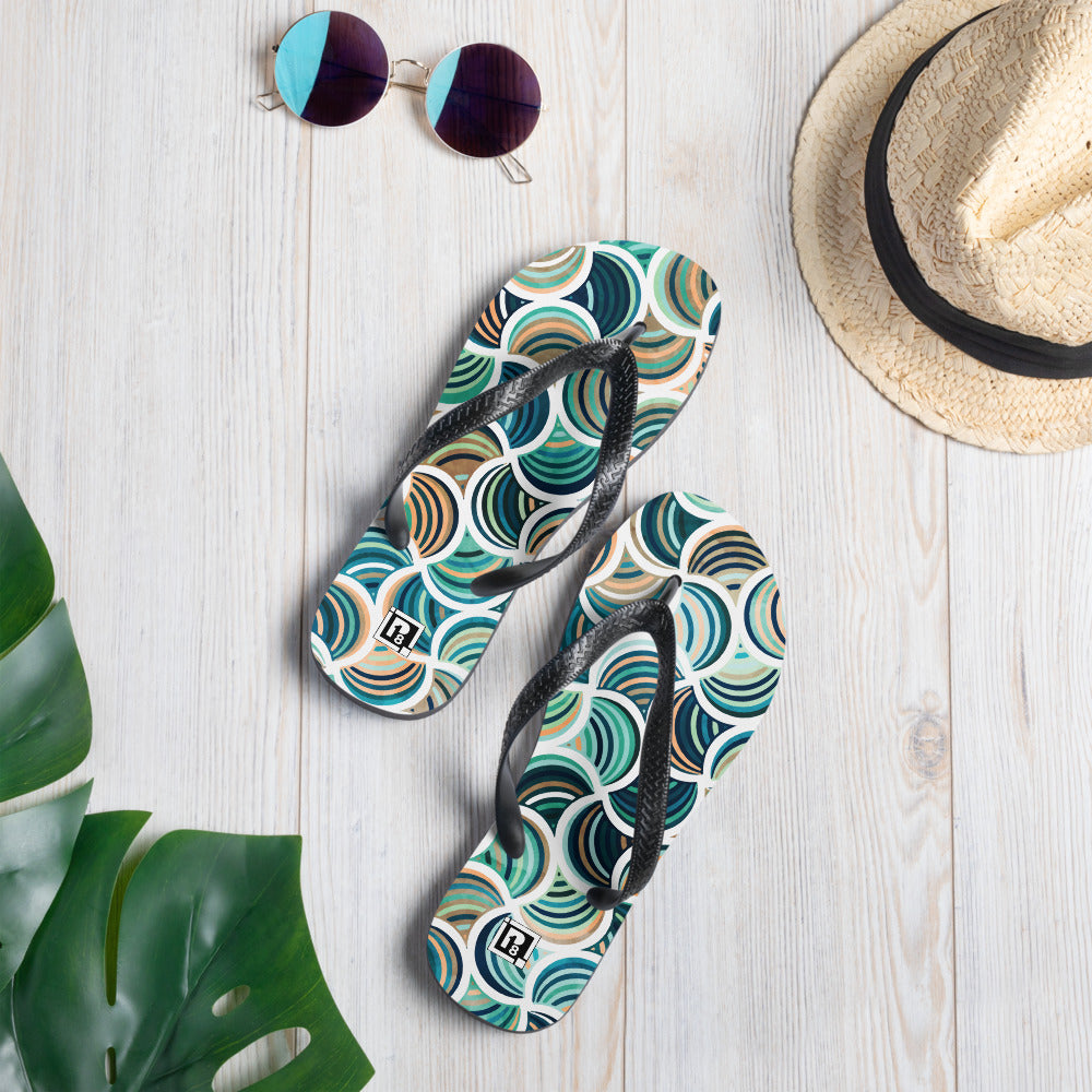 Men’s Artistic Print Flip-Flops