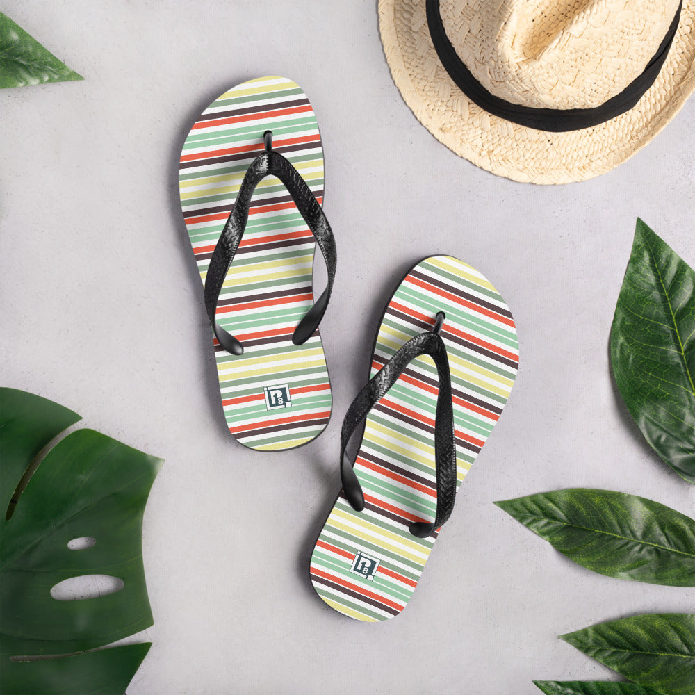 Men’s Striped Flip-Flops
